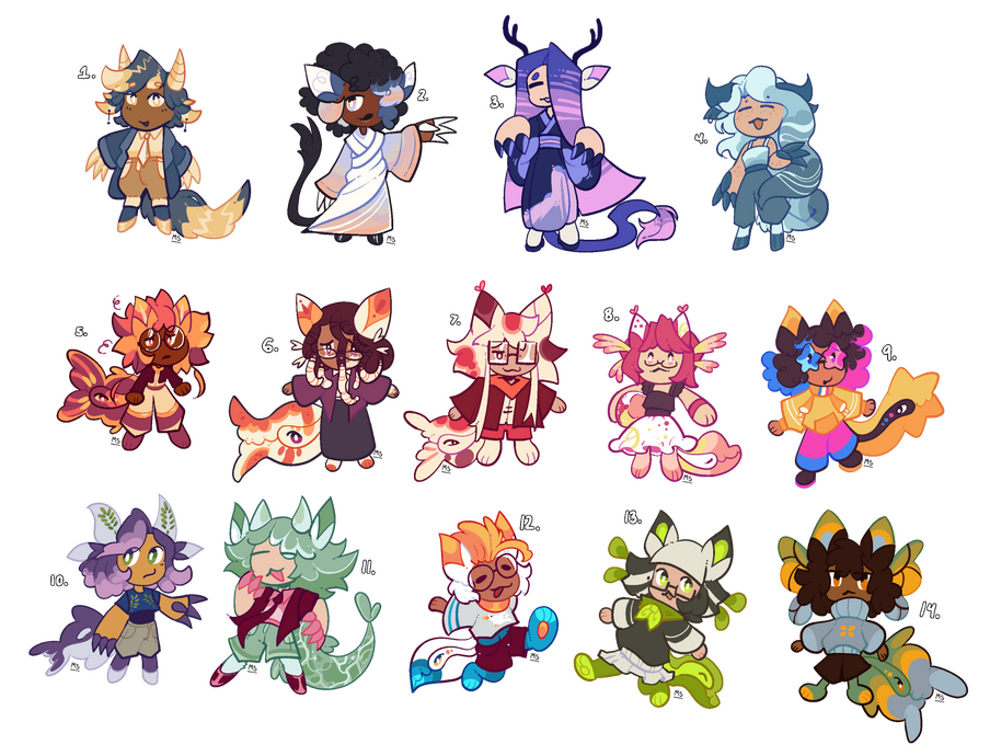 Chibi Humanoids (phrogs & poachers)