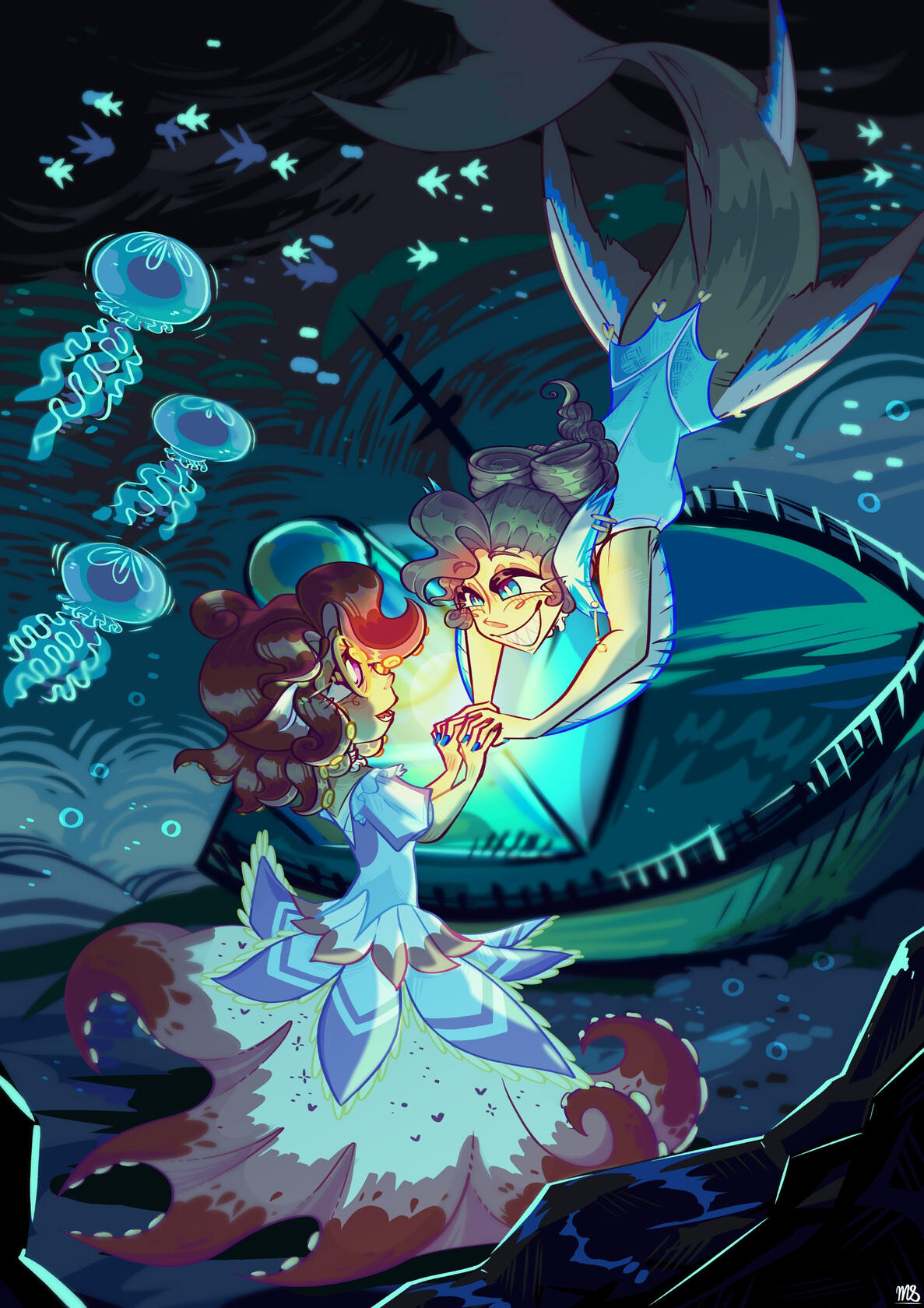 IDV "Pearlyscales Zine" Illustration